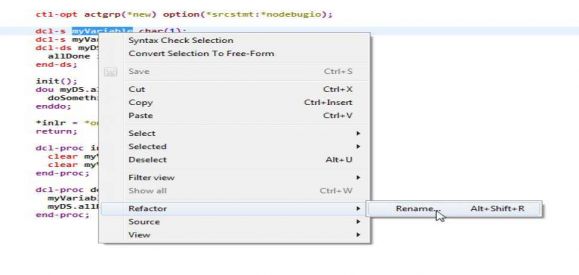 Practical RPG: Refactoring in RDi