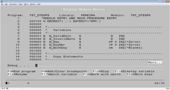 RPG Academy: Debug Done Right - Choosing the Right Debug View - Figure 1