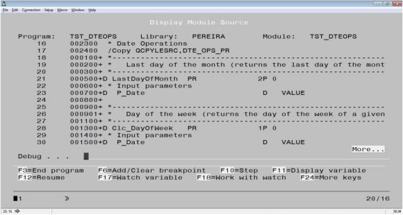 RPG Academy: Debug Done Right - Choosing the Right Debug View - Figure 2