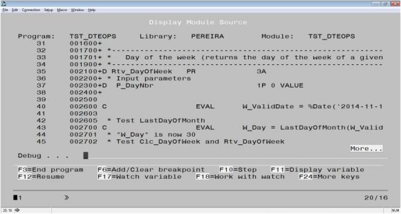 RPG Academy: Debug Done Right - Choosing the Right Debug View - Figure 3