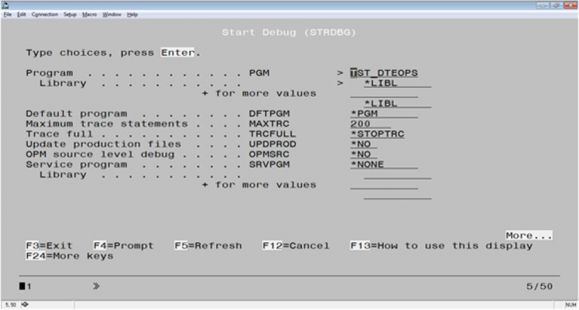 RPG Academy: Debug Done Right - Starting a Debug Session - Figure 3