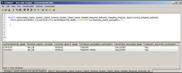 Three Ways to Use IBM i Authority Collection - Figure 4