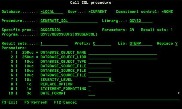 TechTip: Calling SQL Procedures on the Fly - Figure 3